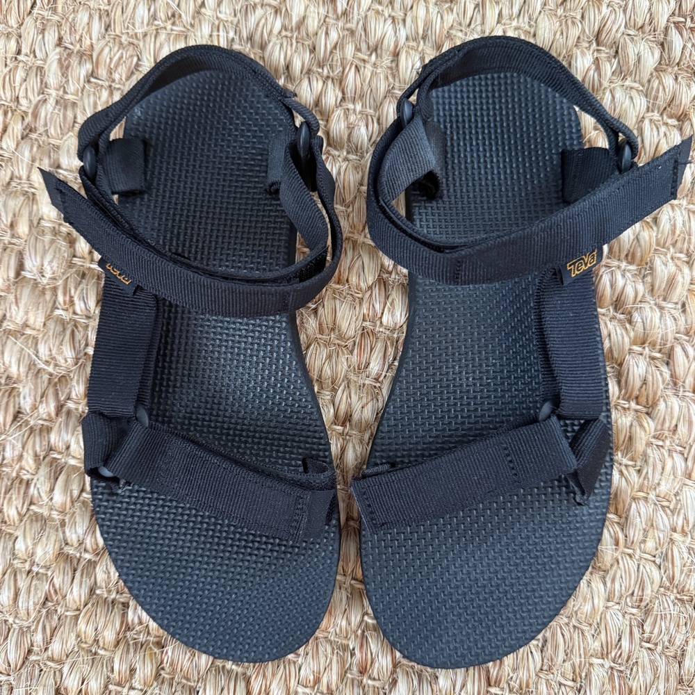 Teva Black Adjustable Sandals